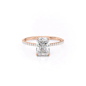The Pave Maia Set With A 1.5 Carat Radiant Lab Diamond