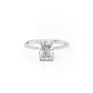 The Pave Maia Set With A 4.5 Carat Radiant Moissanite