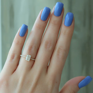 The Pave Maia Set With A 1.5 Carat Radiant Lab Diamond