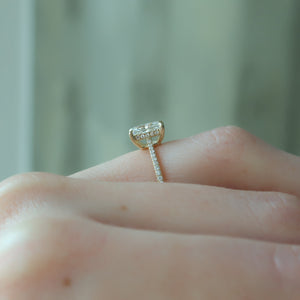 The Pave Maia Set With A 1.5 Carat Radiant Lab Diamond