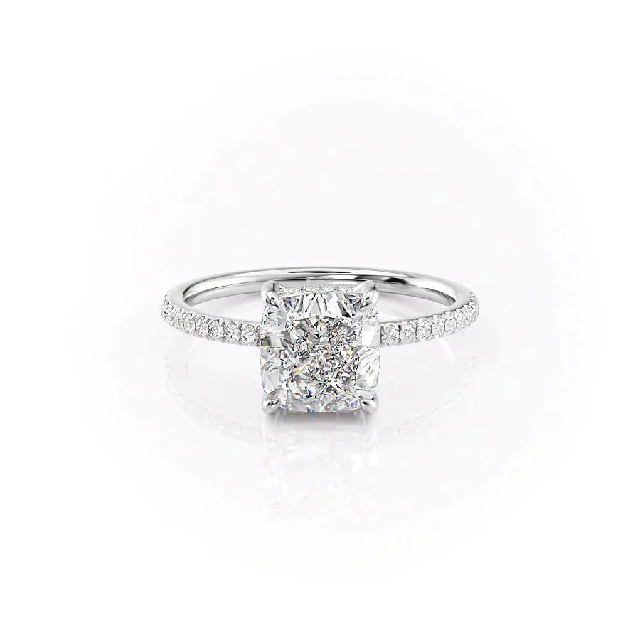 The Mandy Set With A 1 Carat Cushion Lab Diamond