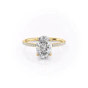The Mandy Set With A 3 Carat Oval Lab Diamond