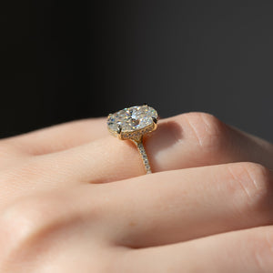 The Mandy Set With A Oval Moissanite