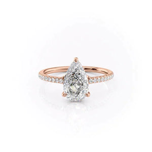 The Mandy Set With A Pear Moissanite