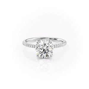 The Mandy Set With A 2 Carat Round Lab Diamond