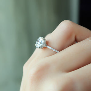The Mandy Set With A 1 Carat Round Lab Diamond