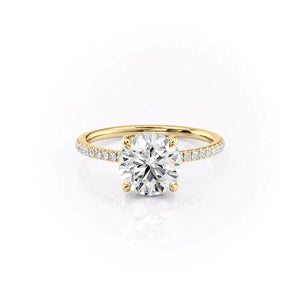 The Mandy Set With A 1 Carat Round Lab Diamond