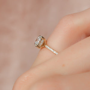 The Mandy Set With A Round Moissanite