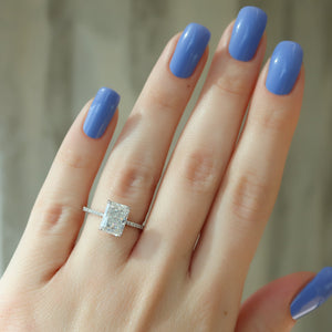 The Mandy Set With A Radiant Moissanite