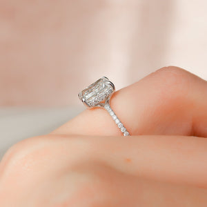 The Mandy Set With A 2 Carat Radiant Lab Diamond