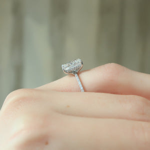 The Mandy Set With A 2 Carat Radiant Lab Diamond