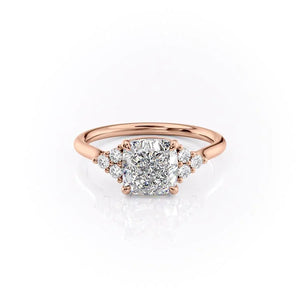 The Scarlett Set With A Cushion Moissanite