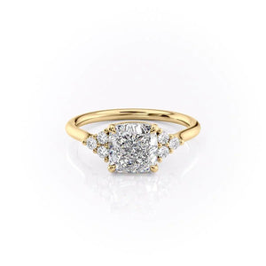 The Scarlett Set With A Cushion Moissanite