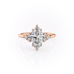 The Scarlett Set With A Marquise Moissanite