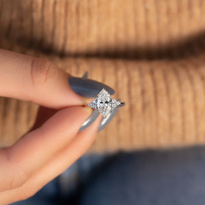 The Scarlett Set With A Marquise Moissanite