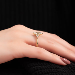 The Scarlett Set With A Marquise Moissanite