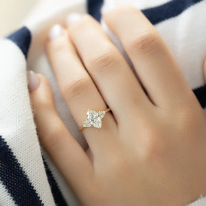 The Scarlett Set With A Marquise Moissanite