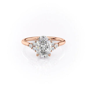 The Scarlett Set With A 1.5 Carat Oval Lab Diamond