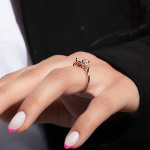 The Scarlett Set With A 3 Carat Oval Lab Diamond