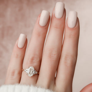 The Scarlett Set With A 3 Carat Oval Lab Diamond