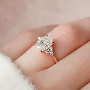 The Scarlett Set With A 3 Carat Oval Lab Diamond