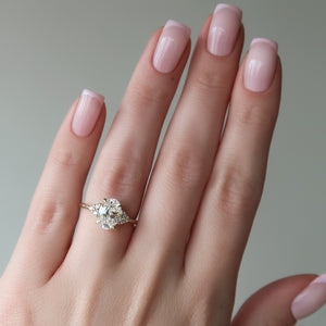 The Scarlett Set With A Oval Moissanite