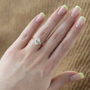 The Scarlett Set With A 2 Carat Oval Lab Diamond