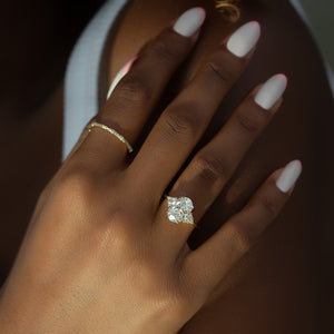 The Scarlett Set With A 2 Carat Oval Lab Diamond