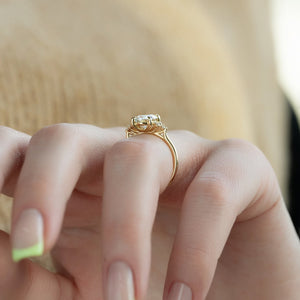 The Scarlett Set With A Oval Moissanite