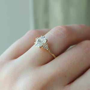 The Scarlett Set With A Oval Moissanite