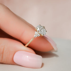 The Scarlett Set With A 2 Carat Oval Lab Diamond