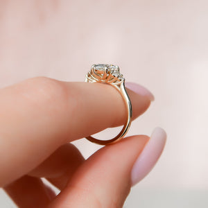 The Scarlett Set With A Oval Moissanite
