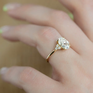 The Scarlett Set With A Oval Moissanite