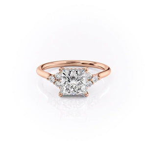 The Scarlett Set With A 3 Carat Princess Lab Diamond