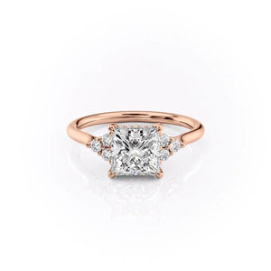 The Scarlett Set With A Princess Moissanite