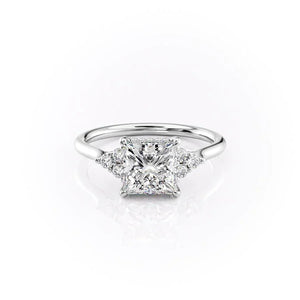 The Scarlett Set With A Princess Moissanite