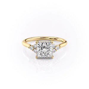 The Scarlett Set With A 3 Carat Princess Lab Diamond