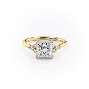 The Scarlett Set With A Princess Moissanite