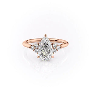 The Scarlett Set With A Pear Moissanite