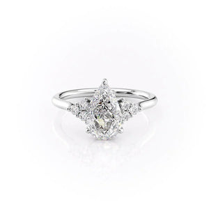 The Scarlett Set With A Pear Moissanite