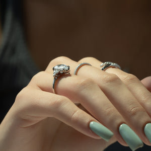 The Scarlett Set With A 2 Carat Pear Lab Diamond