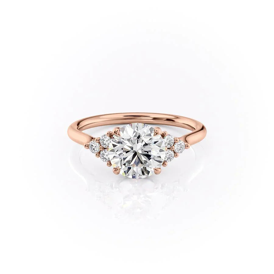 The Scarlett Set With A 1 Carat Round Lab Diamond