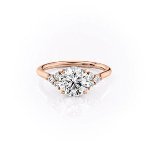 The Scarlett Set With A 2.5 Carat Round Lab Diamond