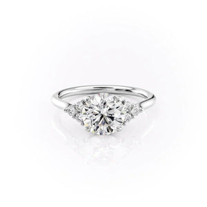 The Scarlett Set With A Round Moissanite