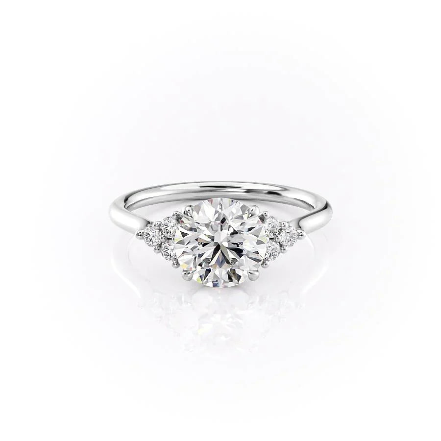 The Scarlett Set With A 1.5 Carat Round Lab Diamond