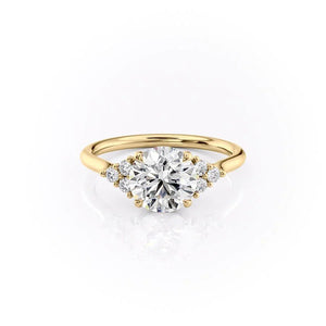 The Scarlett Set With A Round Moissanite