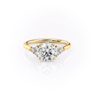 The Scarlett Set With A 4.5 Carat Round Moissanite