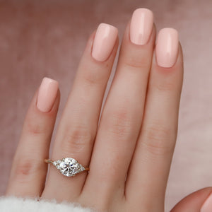 The Scarlett Set With A 1 Carat Round Lab Diamond