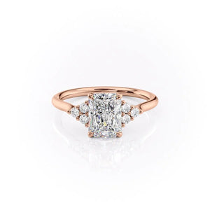 The Scarlett Set With A Radiant Moissanite