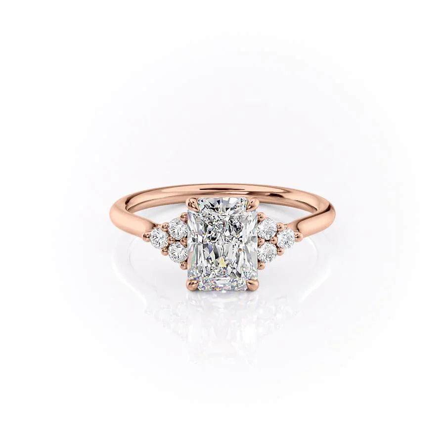 The Scarlett Set With A 1 Carat Radiant Lab Diamond